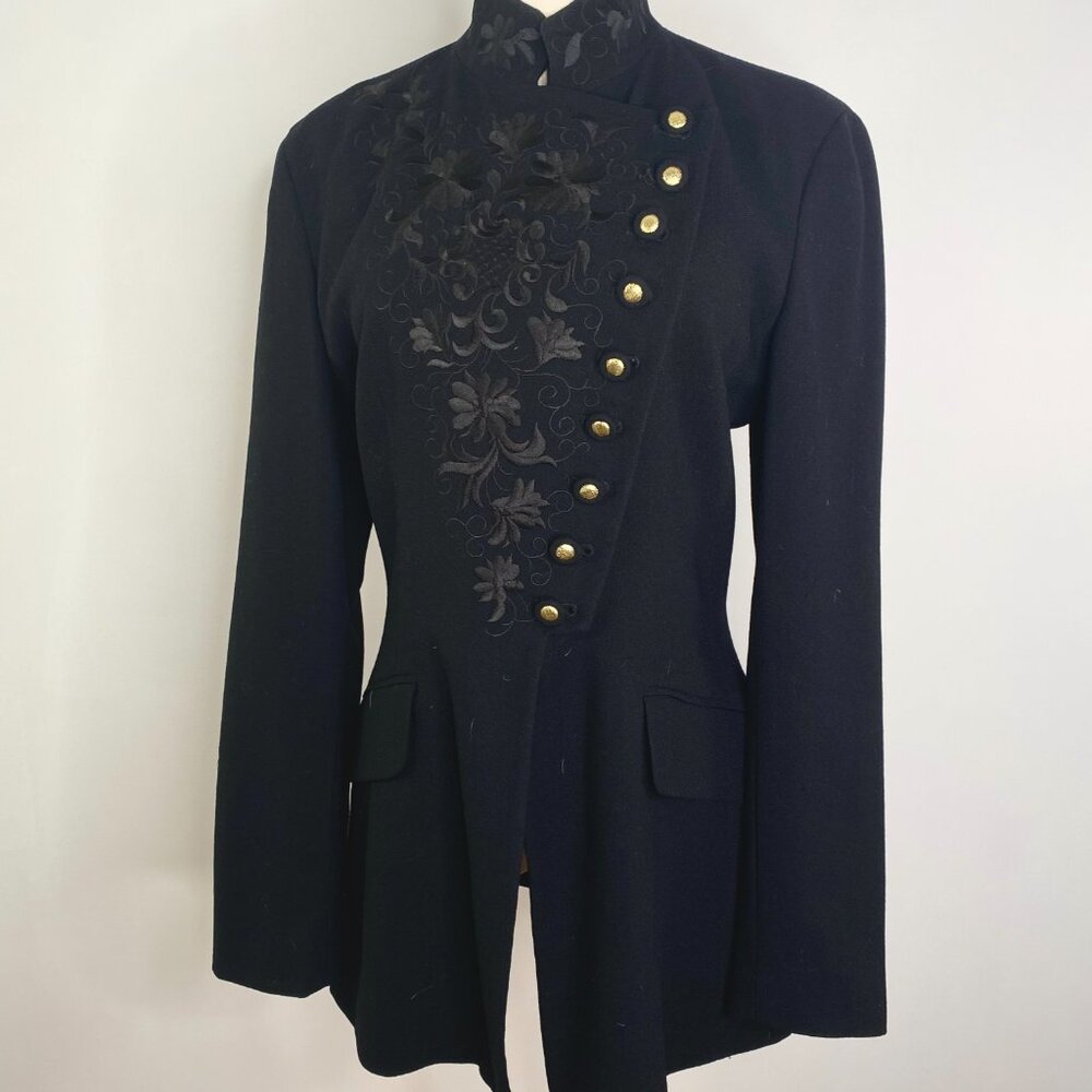 Black & Gold Military Tailor Jacket  - Jessica